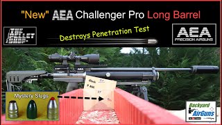 AEA Challenger PRO LB Long Barrel New Model Destroys Penetration Test – Backyard AirGuns  EP21 [upl. by Garret928]