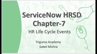 ServiceNow HRSDLecture 7  HR Life Cycle Event servicenow servicenowdeveloper servicenowjobs [upl. by Tarkany]