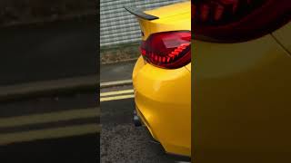 Speed Yellow M4 gets a Chameleon Tint🔥 BMW m4 carwrap manchester fyp [upl. by Eisseb]