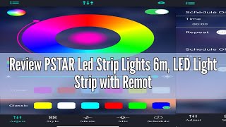 Review PSTAR Led Strip Lights 6m LED Light Strip with Remote and APP Control LED TV Backlights for [upl. by Aihsa]