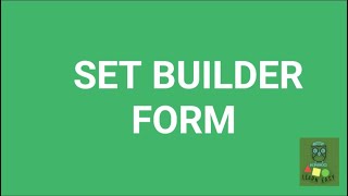 Set  builder form [upl. by Iblok84]