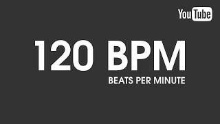 120 BPM Metronome GongBell Track Beats Per Minute [upl. by Nailij]