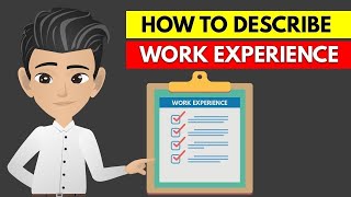 How To Describe Work Experience On A Resume Or Relevant Work Experience In Resume  ANIMATED [upl. by Esir]