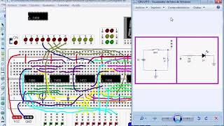 Sumador binario de 4 bits Parte3 [upl. by Menon]