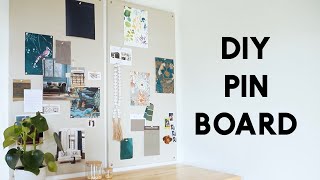 DIY Pin Board  Bulletin Board  Mood Board [upl. by Neehsuan668]