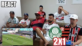 REACT PALMEIRAS 2X1 FLAMENGO  PALMEIRAS TRICAMPEÃO [upl. by Anahsahs]