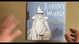 Tolkiens World A Colouring Book flip through British Edition [upl. by Jessalyn]