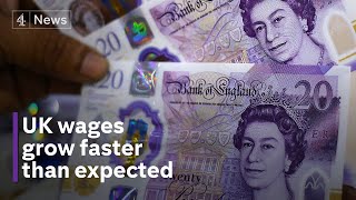 UK wages rise faster than expected  but don’t keep up with inflation [upl. by Alebasi]