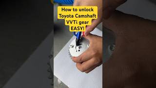 Easiest way to unlock Toyota Camshaft VVTi gear shorts toyota mechanic howto vvti viral [upl. by Eveiveneg219]