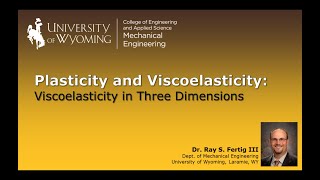 37 Viscoelasticity in Three Dimensions [upl. by Sivrup]