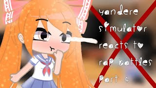 Yandere simulator reacts to Rap Battles Part 4 [upl. by Delaney]