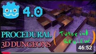 Procedural Dungeons in Godot 4  Tutorial Review [upl. by Ruddy210]