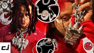 Trippie Redds SCARY Jewelry Collection Horror Bling [upl. by Gusti310]