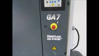 ATLAS COPCO GA7 Screw compressor [upl. by Hnoj]