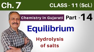 Part 14  Ch 7  Hydrolysis of salts  Class 11 Chemistry  Praful sir  NCERT [upl. by Anoli]