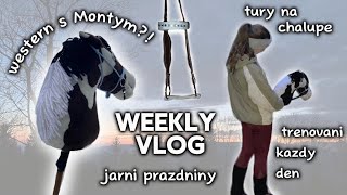 WEEKLY VLOG • jarni prazdniny na chalupe 🌿 [upl. by Anaitsirhc]