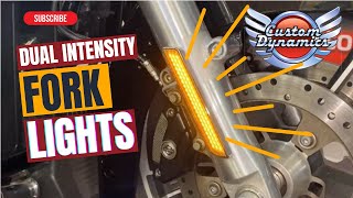 LED Front Fork Lights Replace Factory Reflectors on HarleyDavidson Motorcycles [upl. by Coulter]