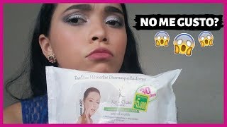 Probando toallitas desmaquillantes del Dollar City ReseñaCuidado facial [upl. by Killen]