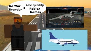 Playing Low Quality Roblox plane games cant even play War Thunder [upl. by Sadie887]