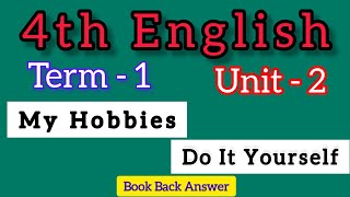 4th std English 1st Term Unit 2 Book back answer  My Hobbies  Do it Yourself [upl. by Ayanal]