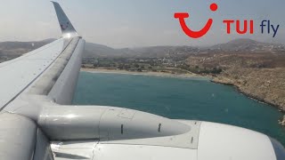 Tuifly Boeing 737 Landing at Heraklion Airport [upl. by Bentley207]