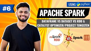 Apache Spark DataFrame vs Dataset vs RDD  Project Tungsten Catalyst Optimizer  PySpark Tutorial [upl. by Anen]