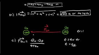 Coloumbs Law Example [upl. by Misab424]