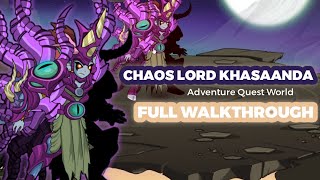 CHAOS LORD KHASAANDA TROLL  AQW Story Mode The 13 Lords of Chaos FULL WALKTHROUGH [upl. by Eimyaj]