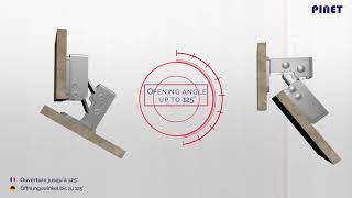 Concealed hinges  125° opening [upl. by Elyrrad804]