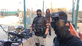 لعب مسدسات خرز عند فريق أتاك الجزء الأول airsoft part 1 [upl. by Aicnelav912]