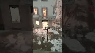 Streets flooded with icy river in Italy [upl. by Vashti825]