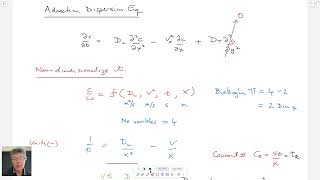 32 Contaminant Transport  Advectiondispersion equation 1D and 3D flows [upl. by Lletnwahs]