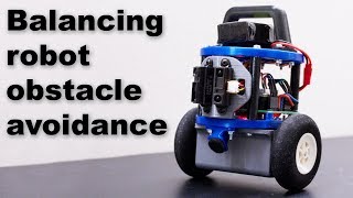 Mini balancing robot obstacle avoidance [upl. by Divadnahtanoj]