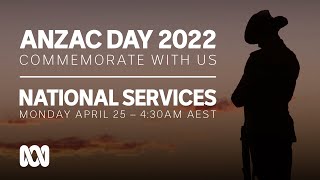 LIVE National Commemorative Dawn Services  Anzac Day 2022 🎖️  OFFICIAL BROADCAST  ABC Australia [upl. by Acquah964]