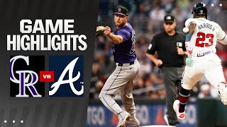 Rockies vs Braves Game Highlights 9324  MLB Highlights [upl. by Nibor617]