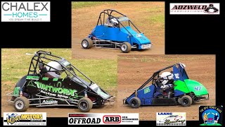 Junior Quarter Midgets Race 7 Laang Speedway 13102024 [upl. by Etteloc]