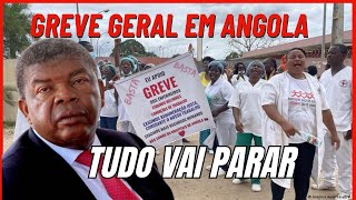 GREVE GERAL ANGOLA Trabalhadores anunciam paralisação devido a falta de seriedade do João Lourenço [upl. by Arbmahs416]