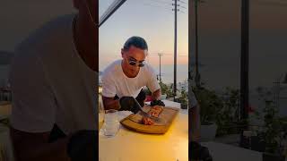 Salt Bae at Nusret Steakhouse Mykonos saltbae saltlife salt shorts [upl. by Gnilrad]