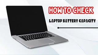 How to check laptop Battery Capacity [upl. by Mok]