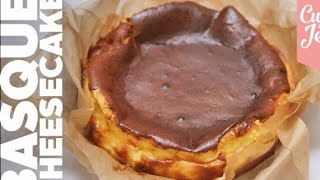 Basque Burnt Cheesecake Recipe  Creamy and gooey easy cheesecake [upl. by Richardson]