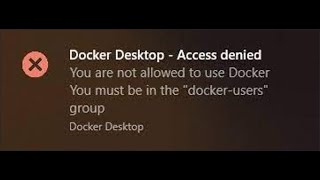 Docker Desktop Access Denied error [upl. by Relyc85]