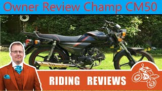 Owner Review Of the Champ CM50 50cc Moped [upl. by Talich142]