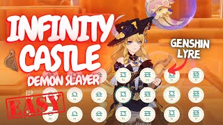 Infinity Castle Theme  Demon Slayer  Genshin Impact Lyre Cover by Reykova HANDCAM [upl. by Cirdec]