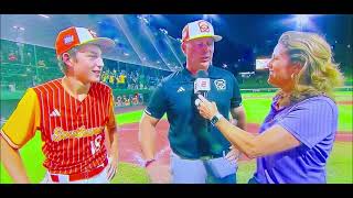 Julie Foudy interviews Julian Hurst  2024 LLWS  Florida vs Texas 🇺🇸 [upl. by Nyllij]