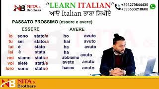 Passato prossimo ESSERE  AVERE  Learn Italian with Nita and brothers [upl. by Arelc171]