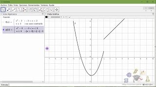 Como graficar funciones a trozos en Geogebra [upl. by Nana]