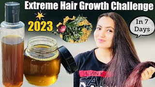 7 Days Extreme Hair Growth Challenge 2023  Grow Your Hair Faster Thicker amp Longer in 7 Days❤️ [upl. by Asyla387]