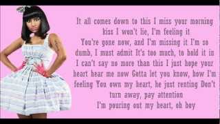 Nicki Minaj ft Chris Brown Right By My Side Lyrics [upl. by Rosena]