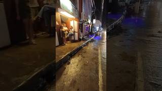 Rainy Night Walk in Barrio Barretto Subic subic philippines nightlife [upl. by Garrek324]