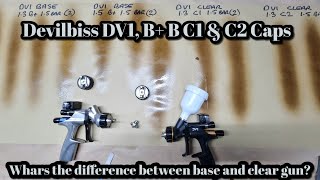 Devilbiss DV1 Clear amp Base Whats The Difference B  C1 C2 B Caps [upl. by Alyak5]